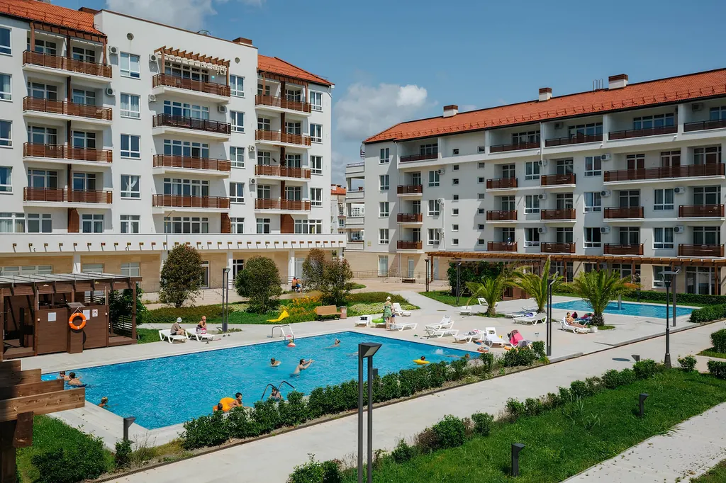 Апартамент с террасой в Имеретинке