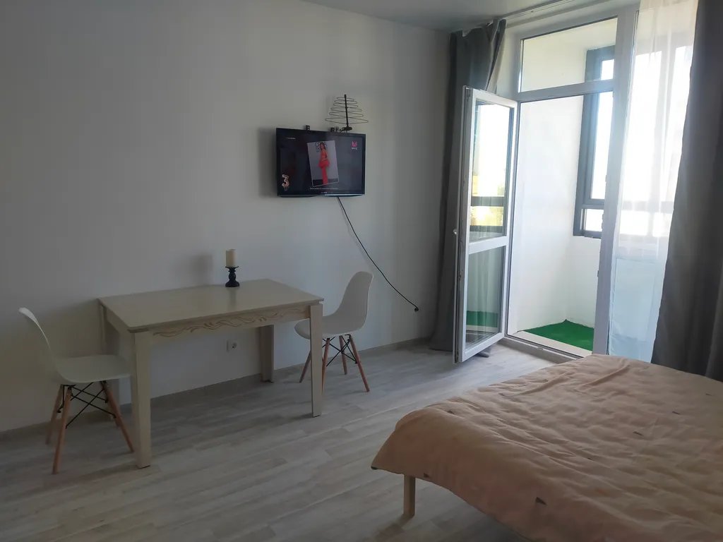 Студия с видом на пруд