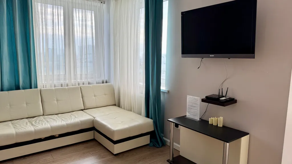 Апартамент с панорамным видом на Волгу и город