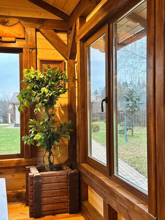 Русская усадьба с баней со швейцарским флёром