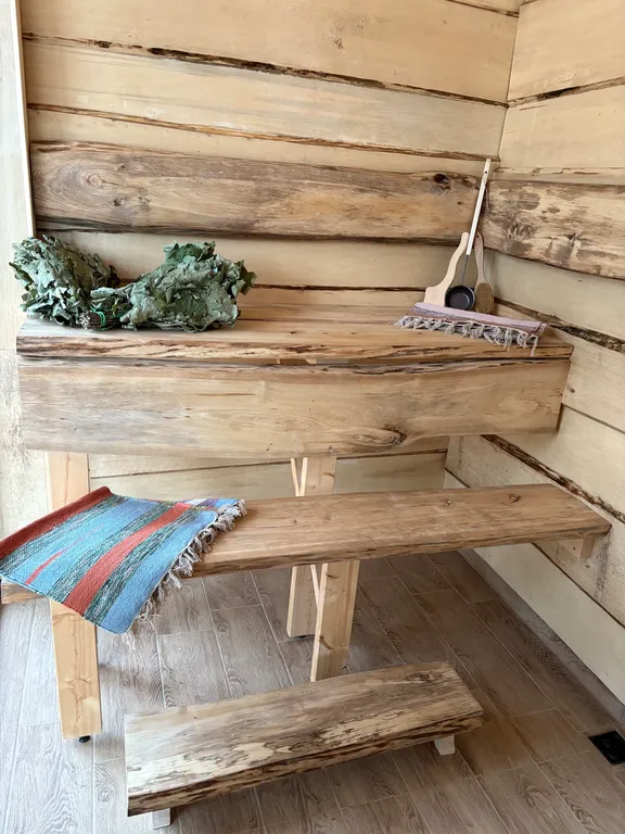 Коттедж Комфортный коттедж с сауной и купелью — Бугры