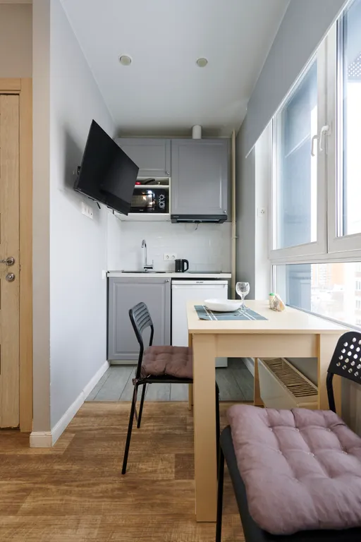 Квартира Квартира Уютная новая студия у метро — Москва