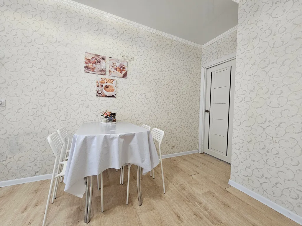 2-к для 6 гостей в современном ЖК Адмирал