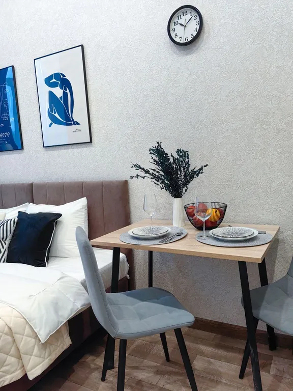 Студия с новым ремонтом