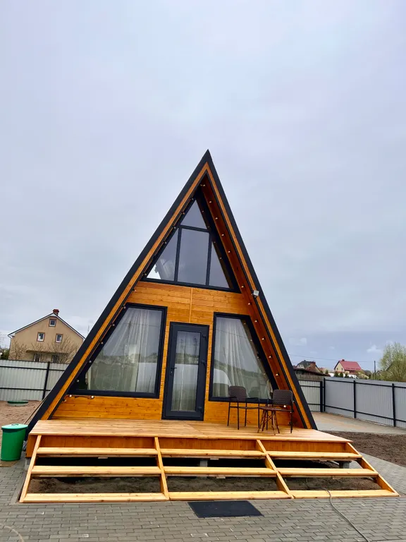 Коттедж Уютный дом в стиле A-frame — аренда посуточно в Каменка