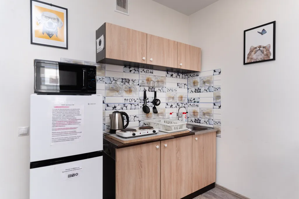 Уютная студия с видом на реку Иртыш