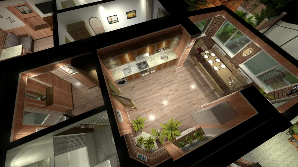 Коттедж Дом 3 спальни, большой двор беседка мангал усадьба Можжевеловый дворик — Айвовое