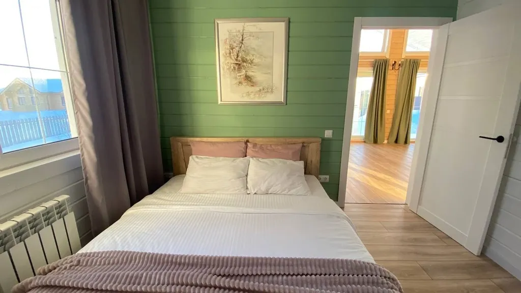 Нoвый уютный дом с баней на дровах