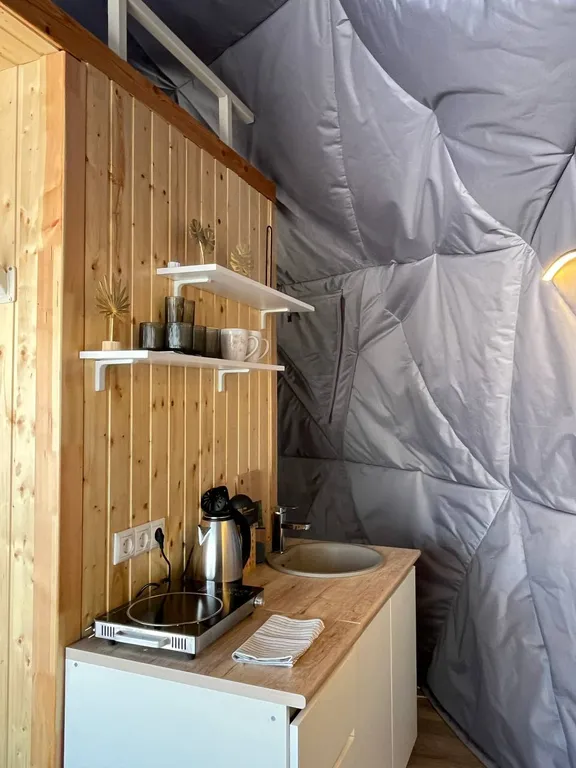 Дом-Сфера на озере