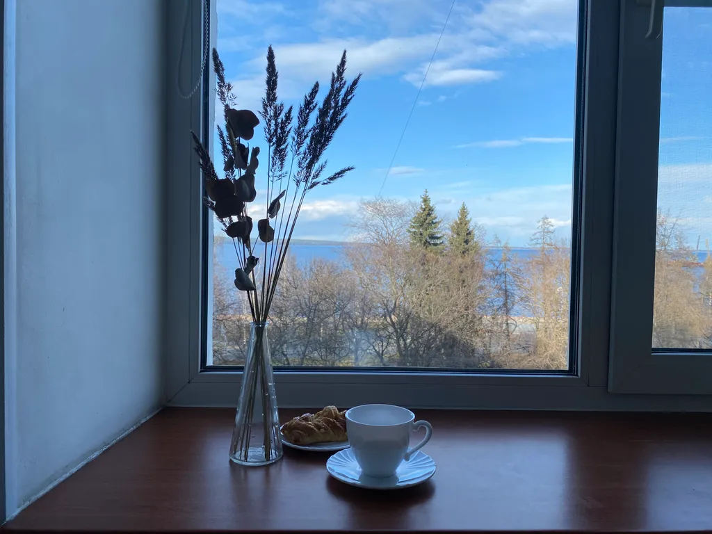 Двушка Hygge Karelia Онежские паруса с видом на озеро и набережную