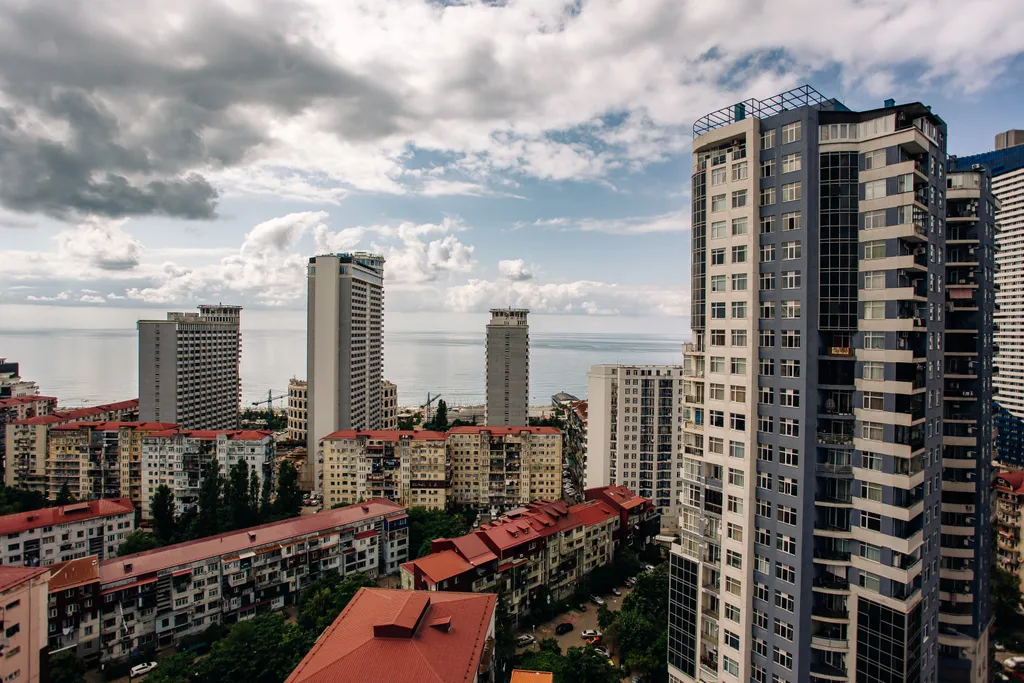 Квартира Просторная квартира с видом на город и море — Батуми