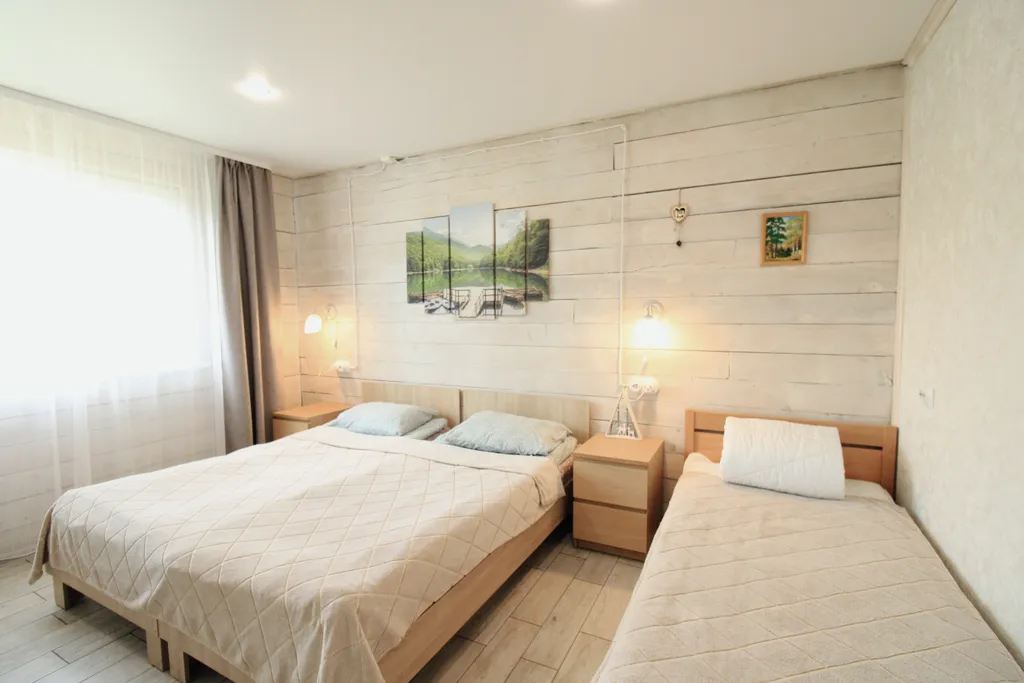 Коттедж Дом из бруса с сауной — Хюмпеля