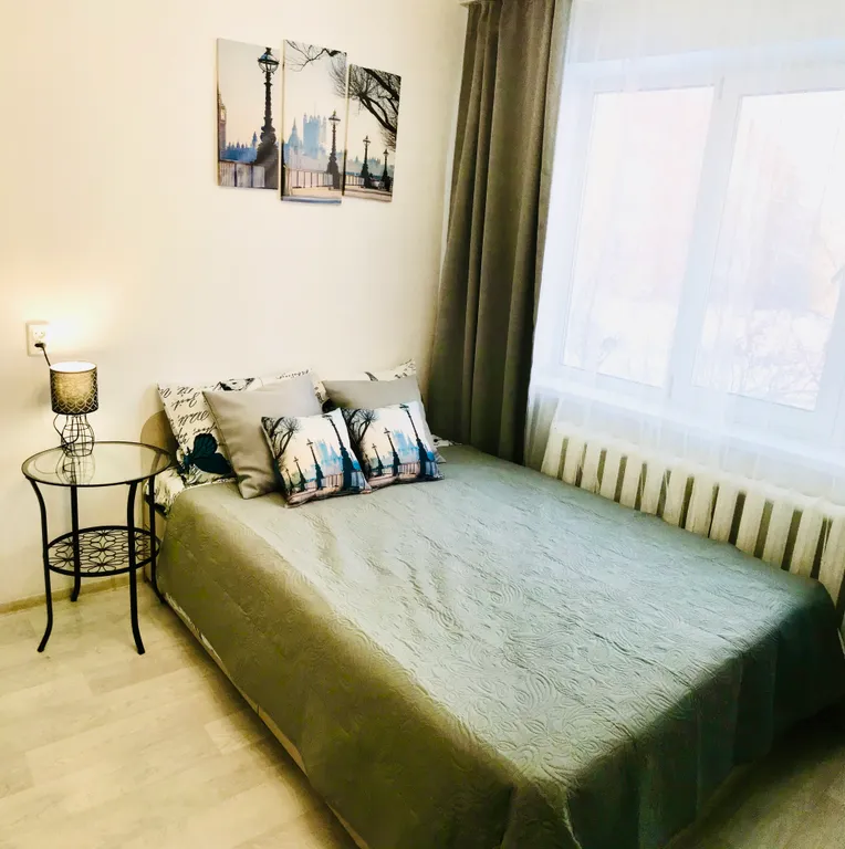 Уютная студия с видом на атмосферную телевышку