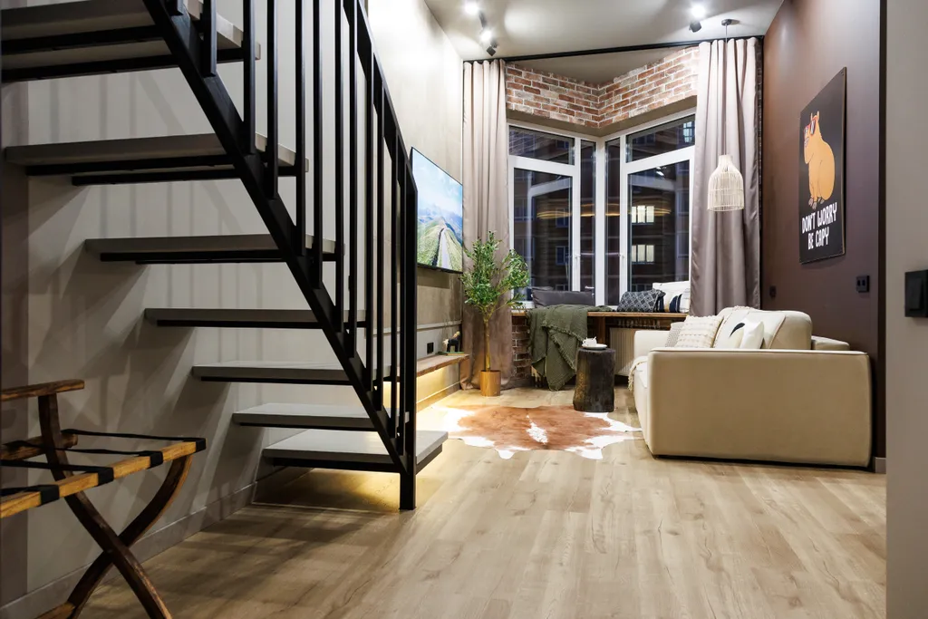 Двухуровневая квартира Капибара с видом на закат