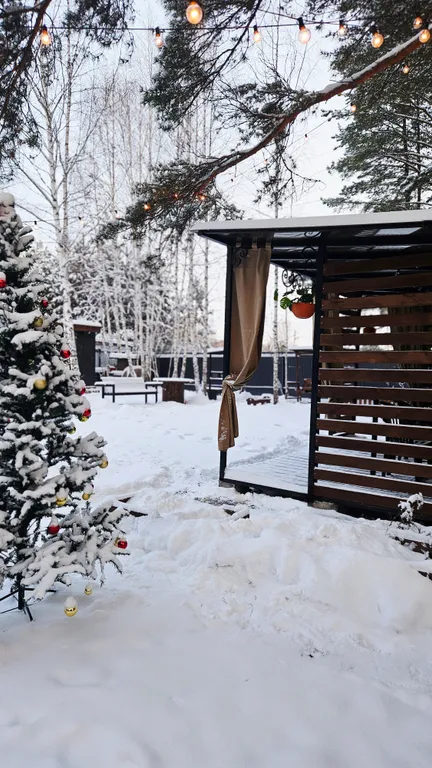 Загородный дом под соснами с сауной и чаном