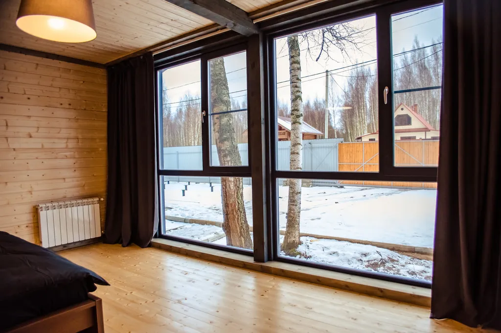 Дом В стиле лофт мини с панорамными окнами