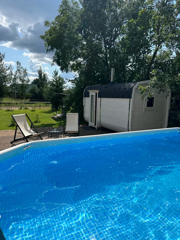 Атмосферный дом Эколофт с камином и баней в 23 километрах от Минска