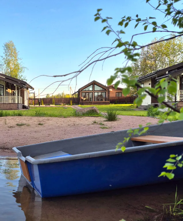 Коттедж Уютнейший дом с роскошным видом на озеро и пляжем.Карелия совсем рядом — Ларионово