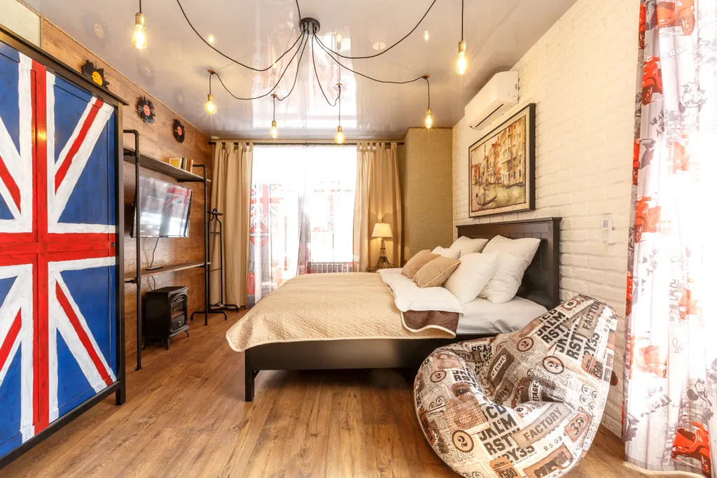 Студия Европа с террасой и кухней