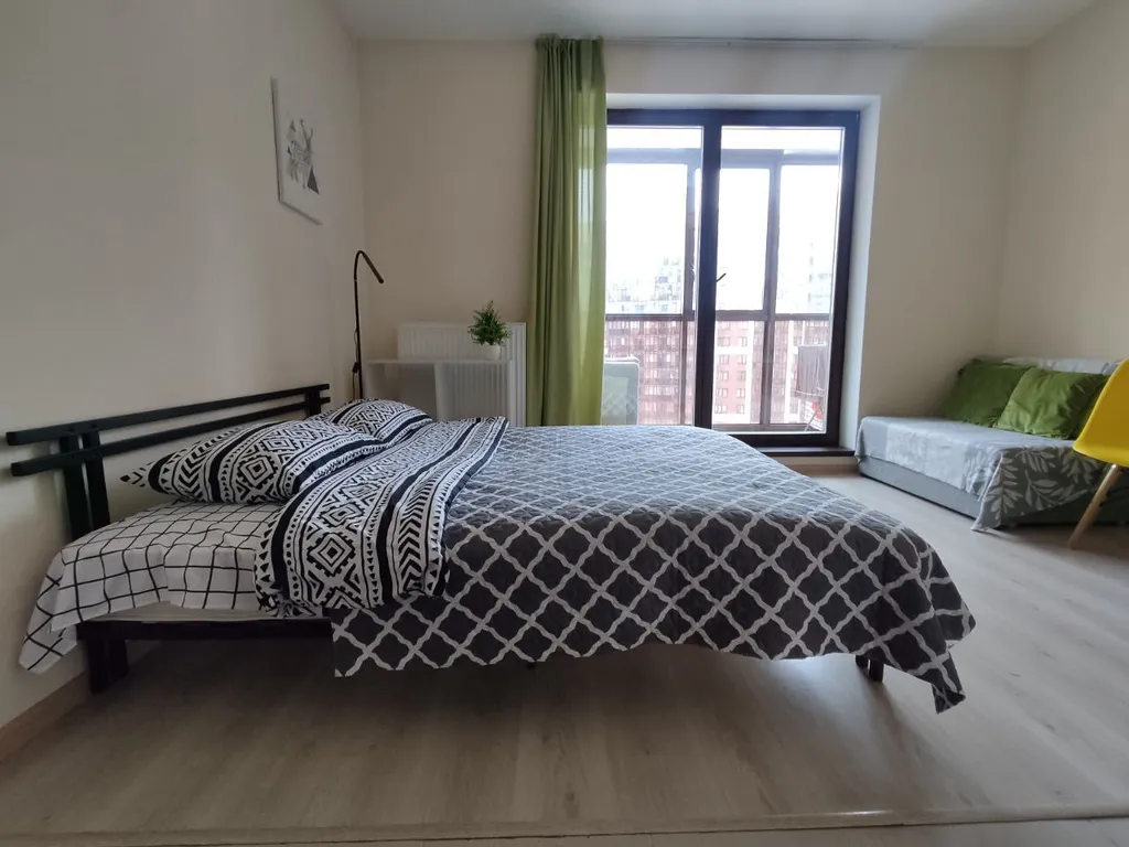 Квартира Стильная студия у метро — аренда посуточно в Мурино