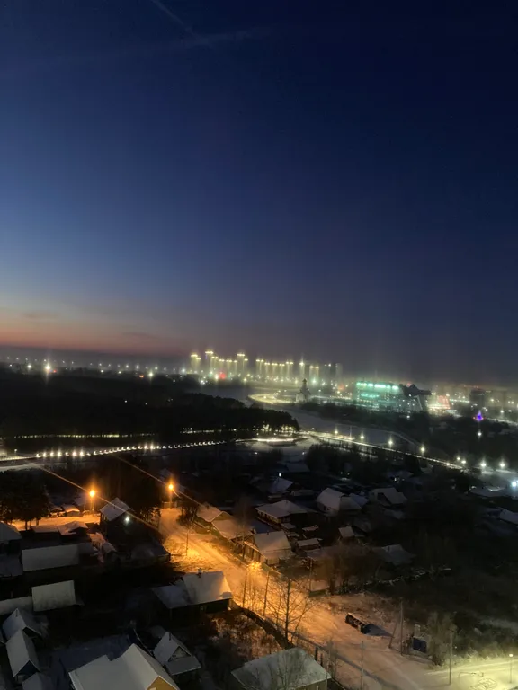 1-комнатная квартира с видом на парк За Саймой и реку Обь