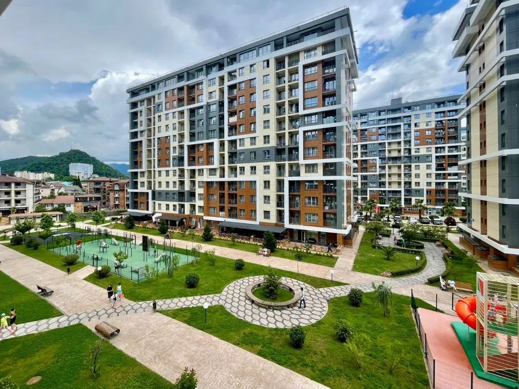 Студия с красивым видом с балкона