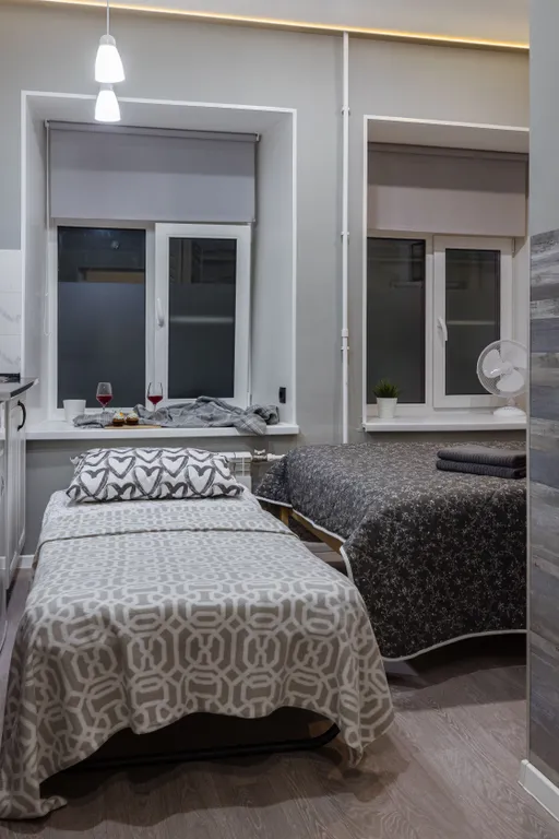 Квартира Квартира Уютная трехместная студия BombFlat на Фонтанке — Санкт-Петербург