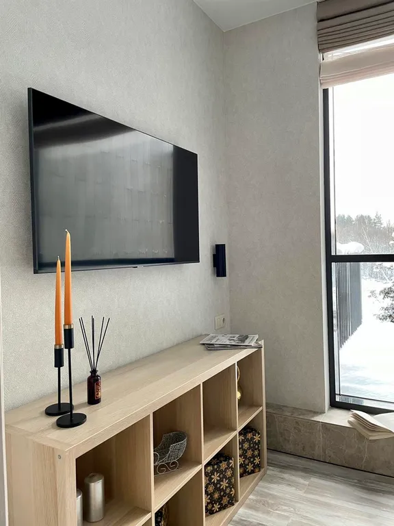 Охта Сьют 4 с большой террасой на 1 этаже, с видом на лес