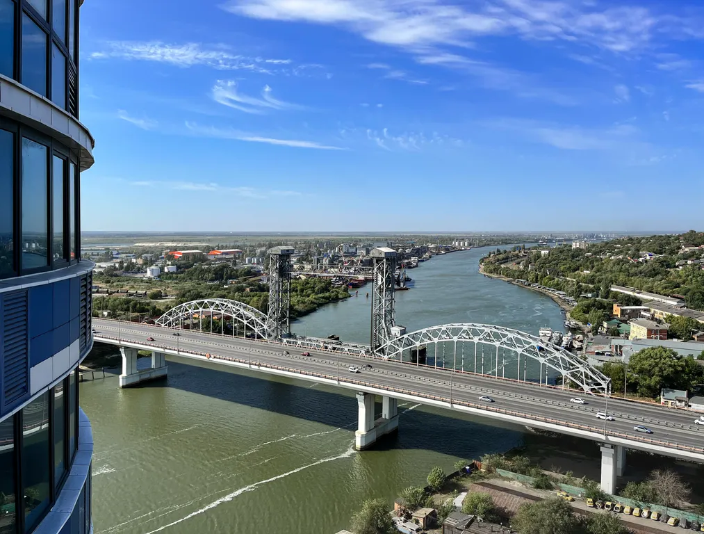 Квартира Студия на 24 этаже с видом на Дон — аренда посуточно в Ростов-на-Дону