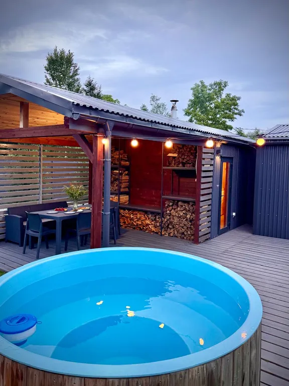 Потрясающая мини-квартира с Русской баней, террасой и купелью