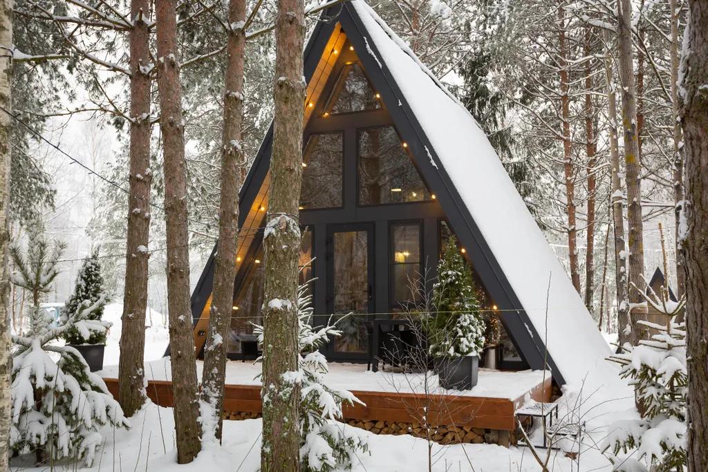 Домик A-Frame без купели 60 м2