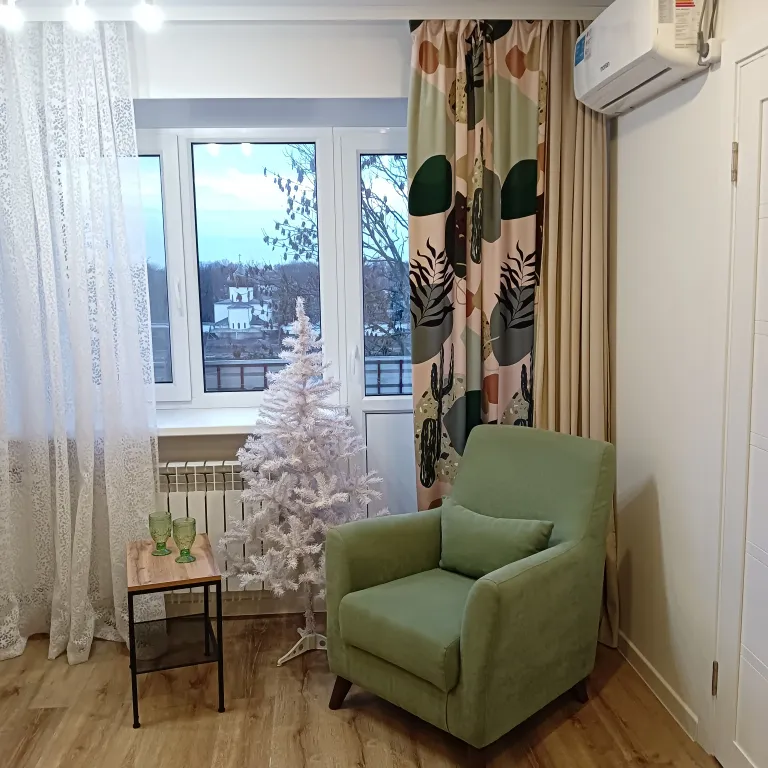 Двухкомнатная квартира в центре города с потрясающим видом из окна