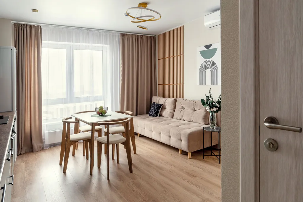 Квартира Новая уютная квартира с 2-мя спальнями и просторной кухней-гостинной — Москва