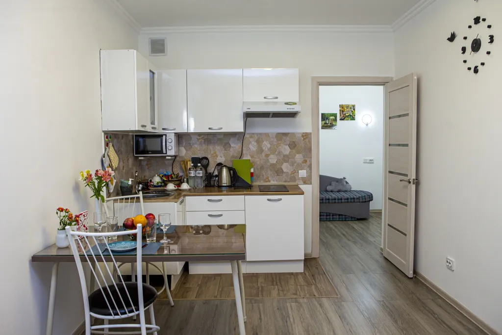 Уютная студия с видом на горы