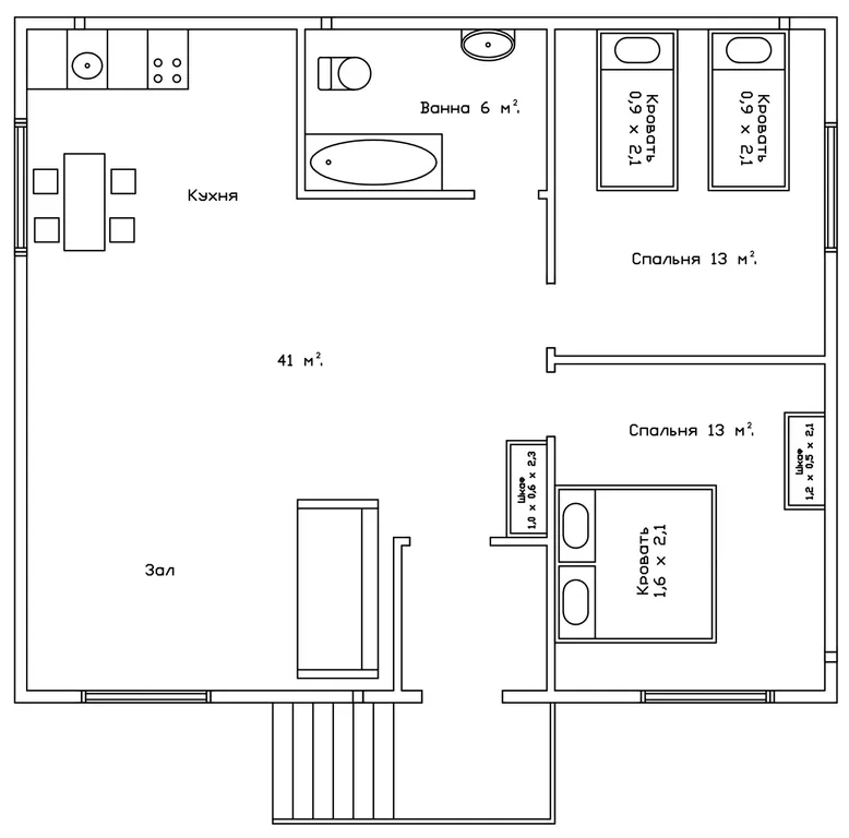 Комфортный дачный дом