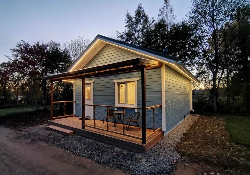 Домик с баней в живописном месте Карелии