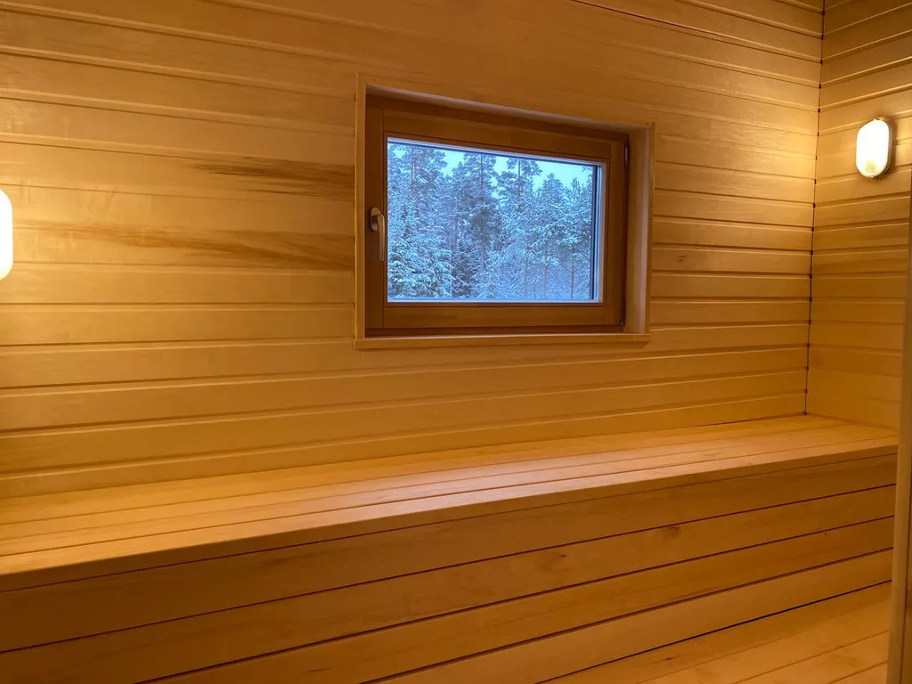 Уютный дом с сауной в лесу