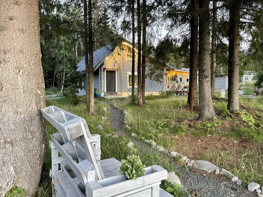 Коттедж Дом-баня с бассейном — Чална