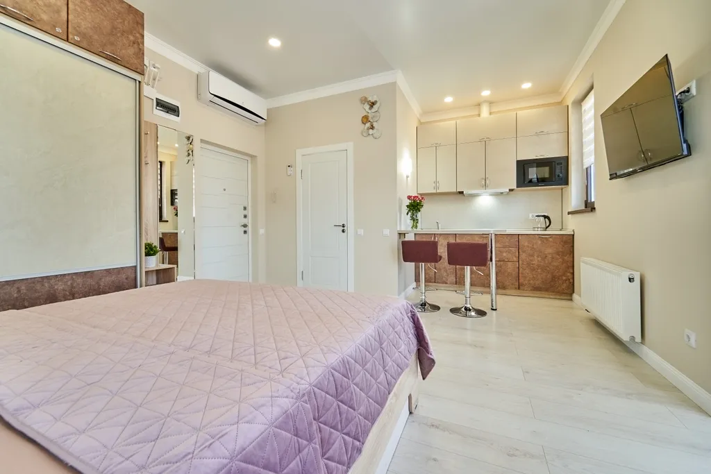 Квартира Квартира Апартамент с балконом и видом на море и горы — Лазаревское