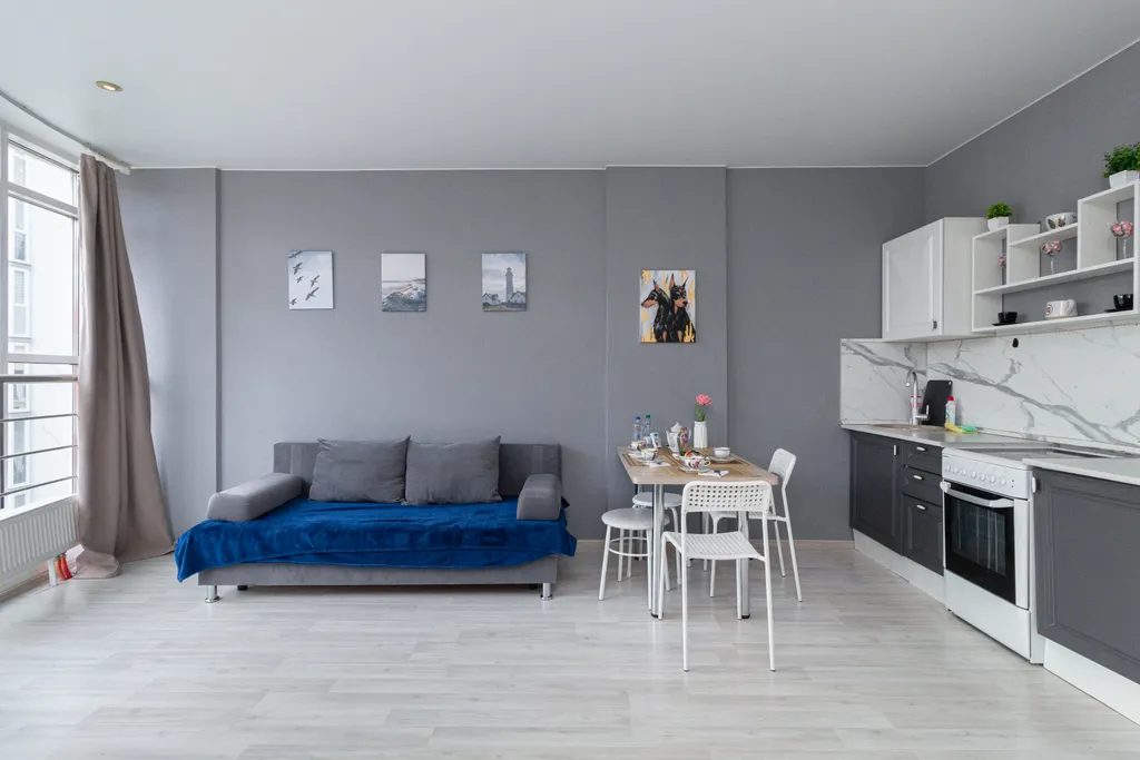 Квартира Просторная однокомнатная квартира для 4 гостей на мысу — Тюмень