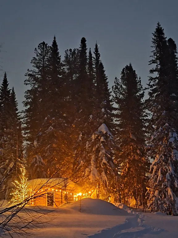 Коттедж Уютный семейный домик с террасой в лесу — Шерегеш