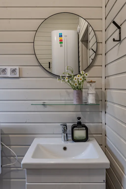 Альпийский - дом с костровой чашей и колонкой Алиса