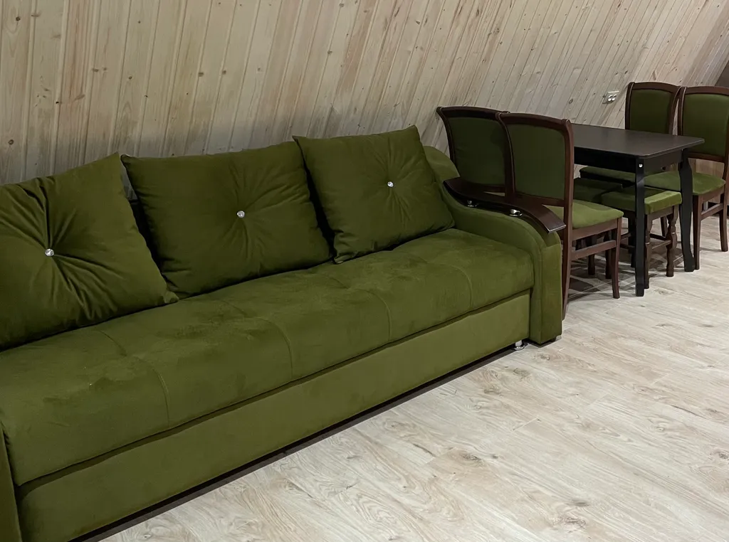 Домик в стиле A-frame с видом на горы