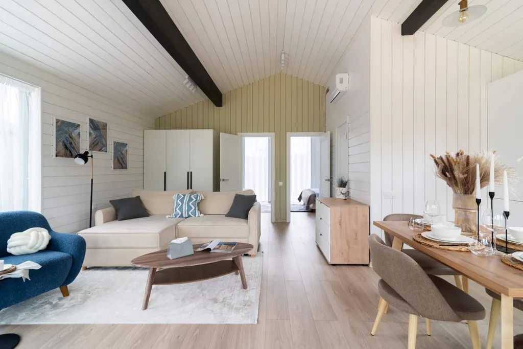 Дом с видом на лес и реку