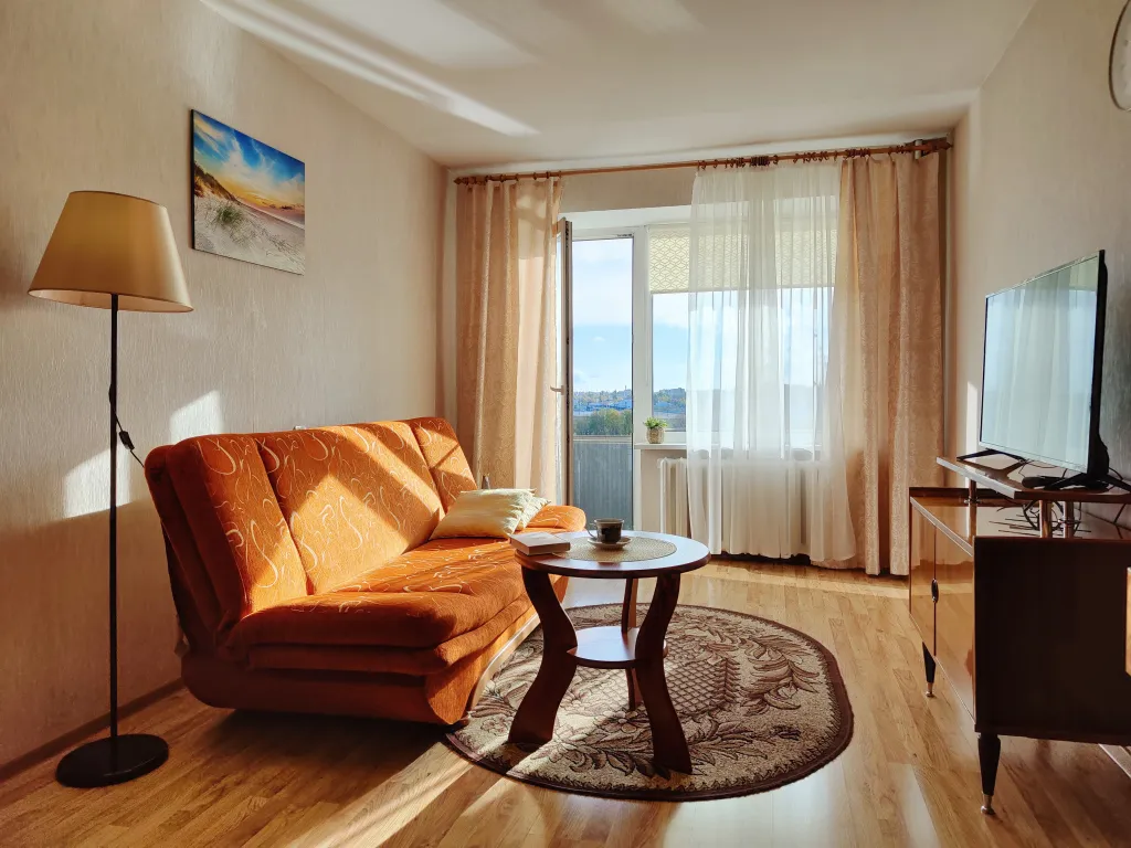 Квартира Уютная квартира с шикарным видом на стадион и набережную реки Преголя — Калининград