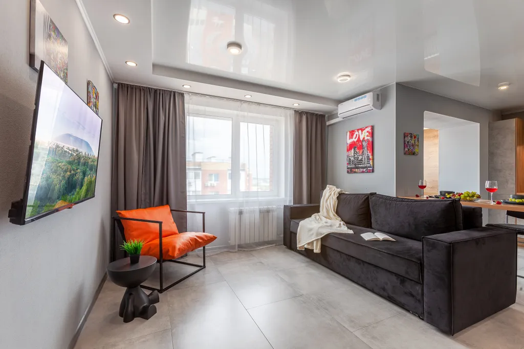 Квартира Квартира Уютная стильная студия — Самара