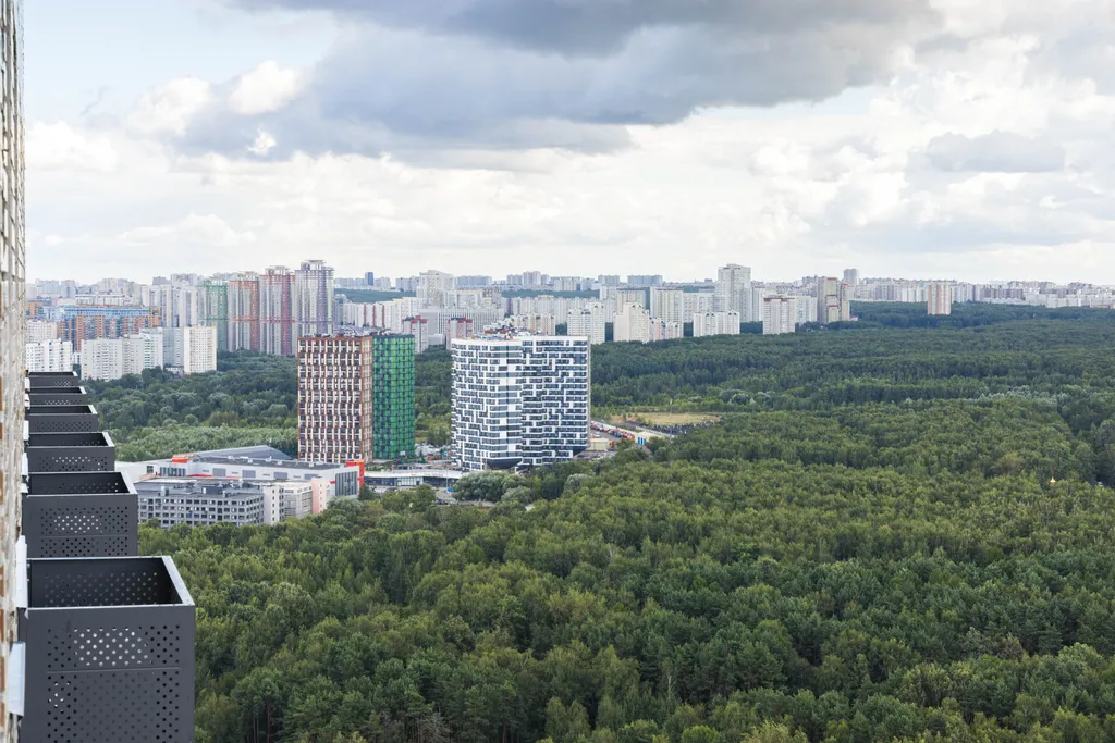Квартира Квартира Дизайнерская однушка с панорамным видом на Москву — Москва