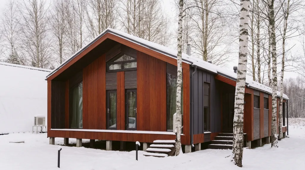 Домик с камином и кондиционером