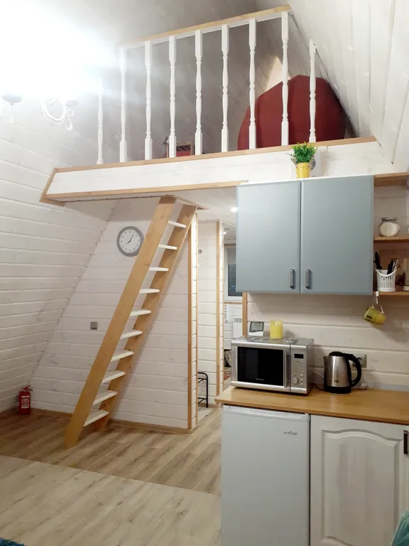 Яркий, новый, стильный большой коттедж Хижина зайца