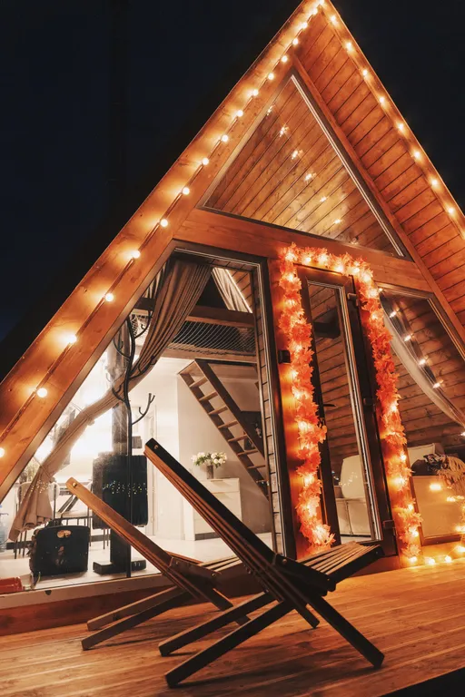 Коттедж Коттедж A-Frame на берегу Ладоги — Сясьстрой